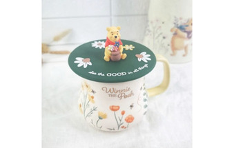 Disney Winnie The Pooh Collection - Ceramic Mug with Silicone Lid (Green) HDC1089-GRN