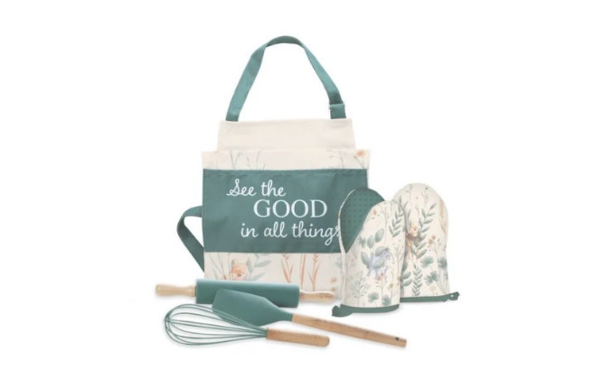Disney Winnie The Pooh Collection - 6pcs Apron with Baking set (Green) HKO1028-GRN Gift card